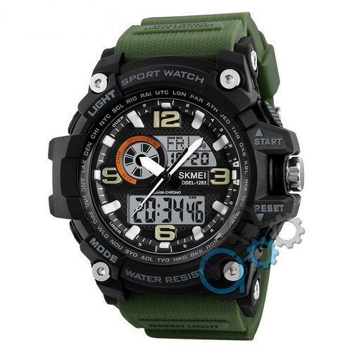 Чоловічий годинник Skmei 1283 Black-Military Wristband.