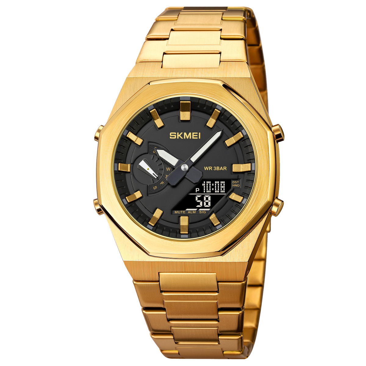Чоловічий годинник Skmei 1816GDBK Gold-Black