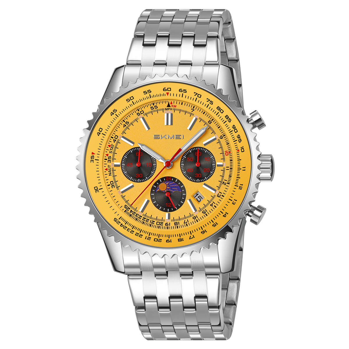 Класичний чоловічий годинник Skmei 9348GD Gold