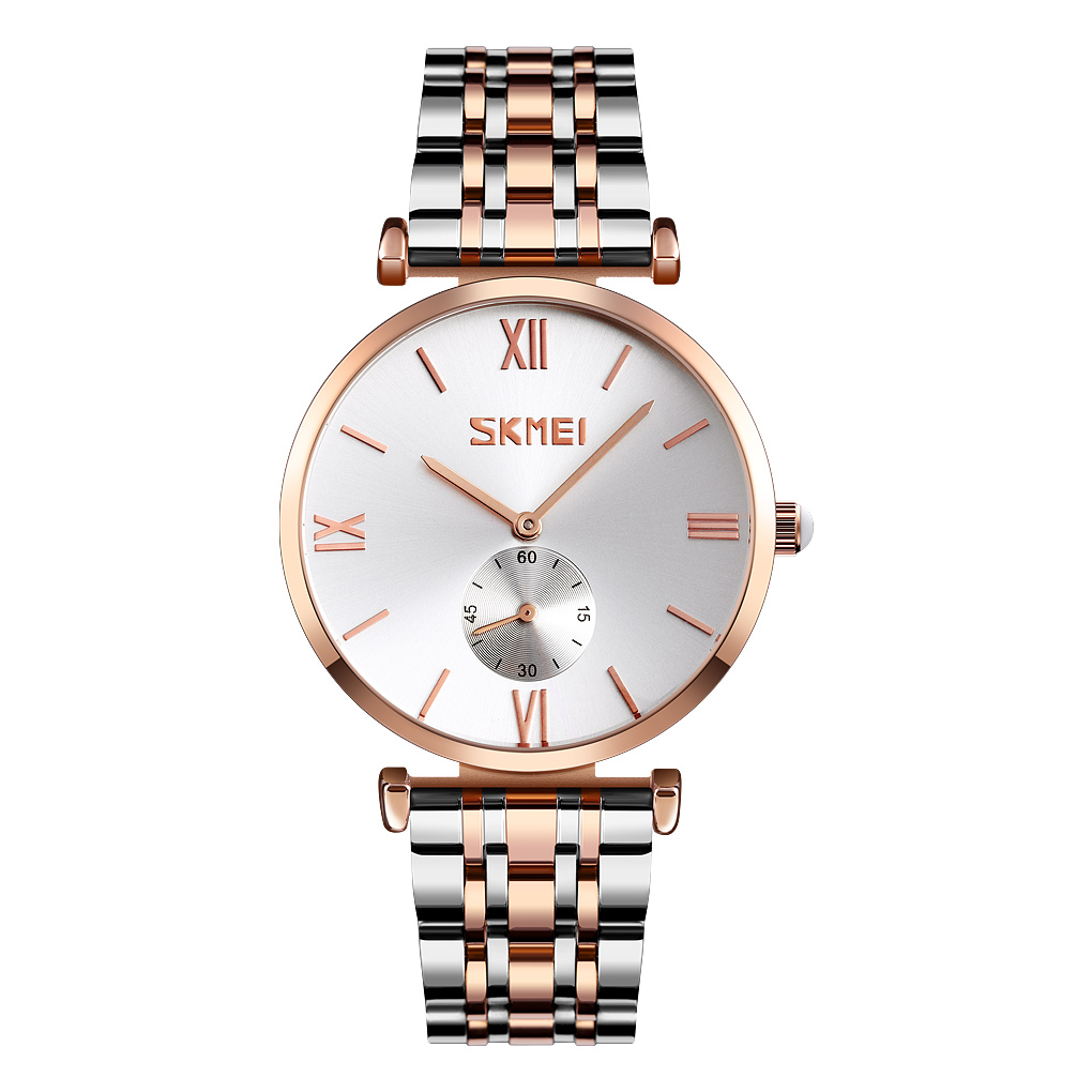 Жіночий годинник Skmei 9198TRGSI-B Rose Gold-Silver/Silver MenMen