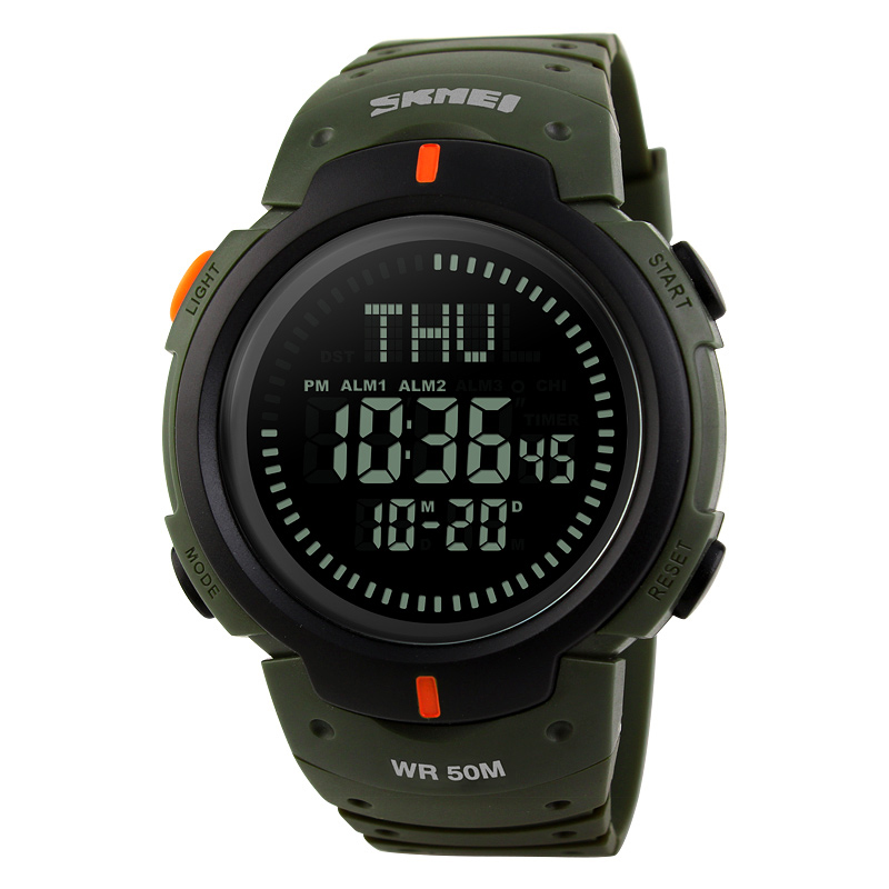 Чоловічий годинник Skmei 1231AG Military Smart Watch + Compass