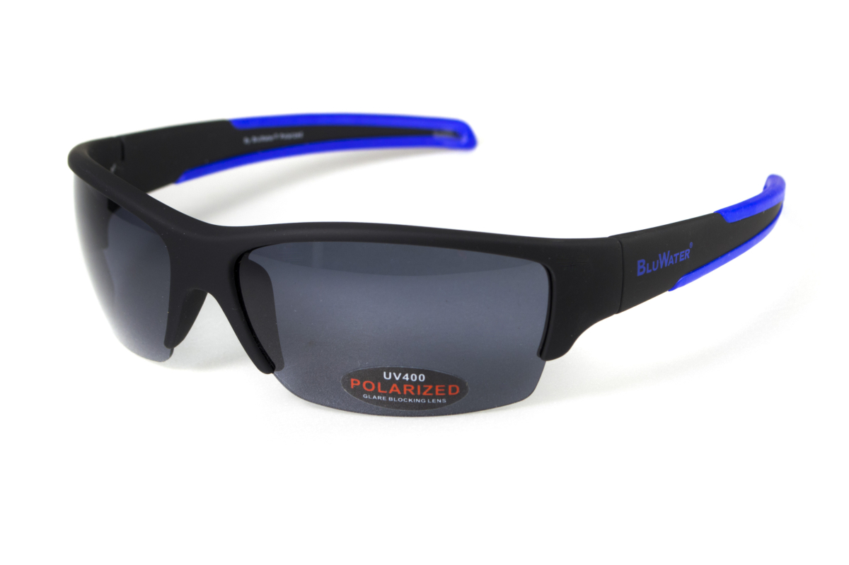 Окуляри поляризаційні BluWater Daytona-2 Polarized (gray), сірі гідрофобні лінзи (Repelon™)