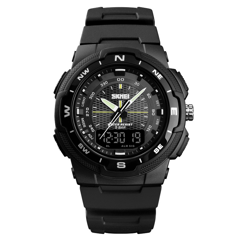 Чоловічий годинник Skmei 1454BKBK Black-Black