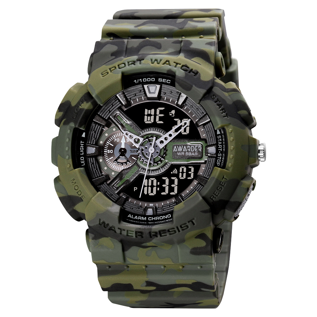 Чоловічий годинник Awarder 005 Camo Green