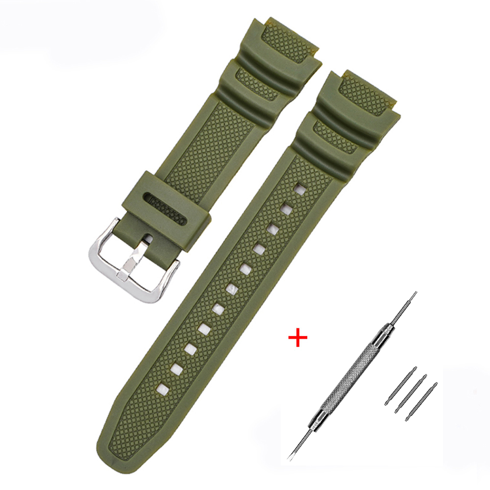 Ремінець для Casio G-Shock AE-1000/1200 Army Green SI