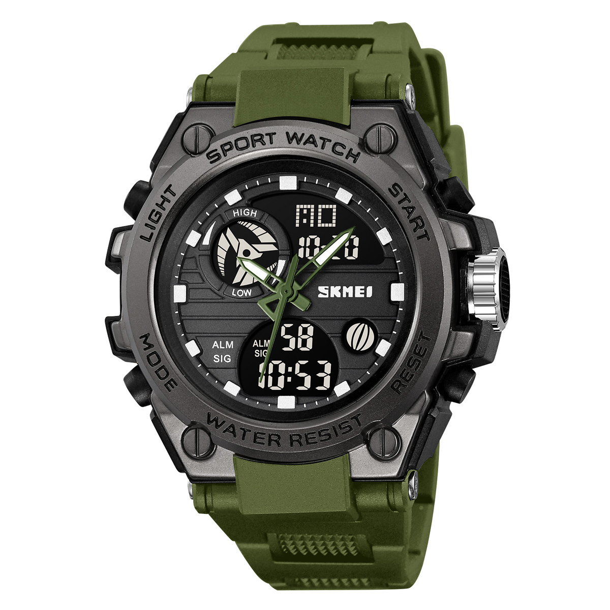Спортивний чоловічий годинник Skmei 2360AG Army Green