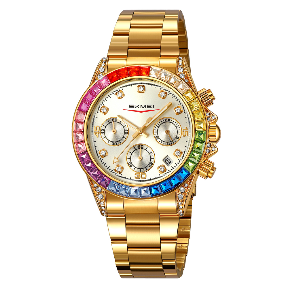 Класичний жіночий годинник Skmei 2352GDSI Gold-Silver