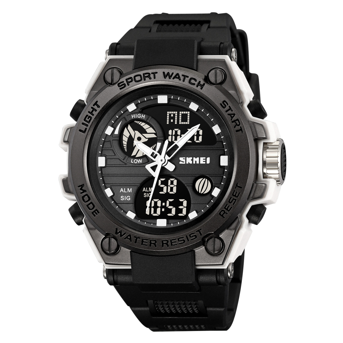 Спортивний чоловічий годинник Skmei 2360WTBK White-Black