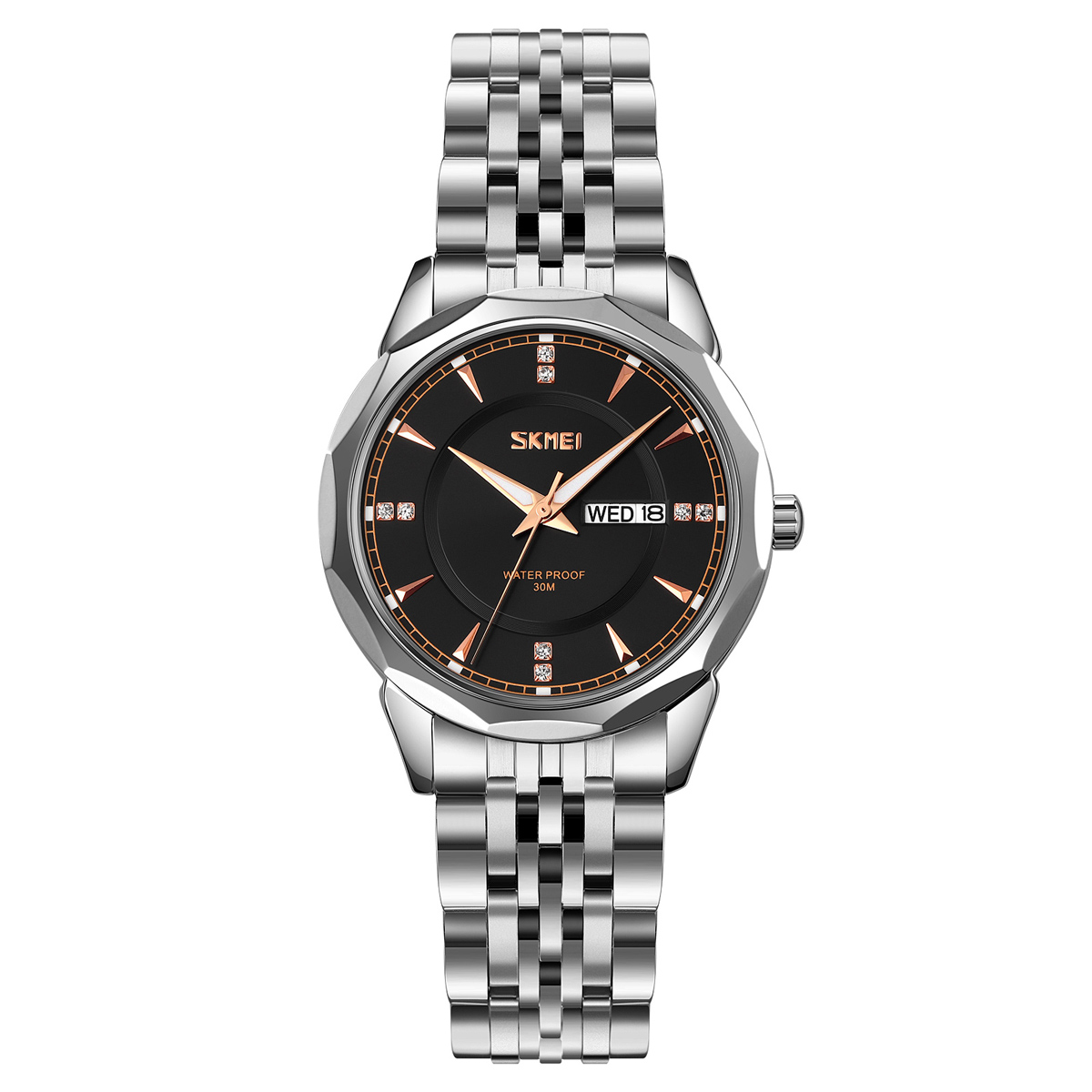 Жіночий годинник Skmei 9264SIBK Silver-Black