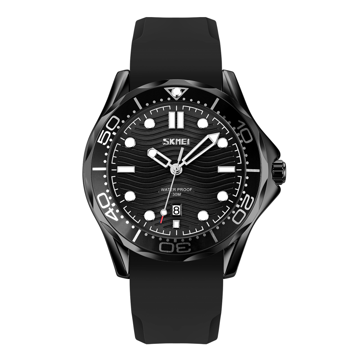 Чоловічий годинник Skmei 9276PBKBK Black-Black Silicone Strap