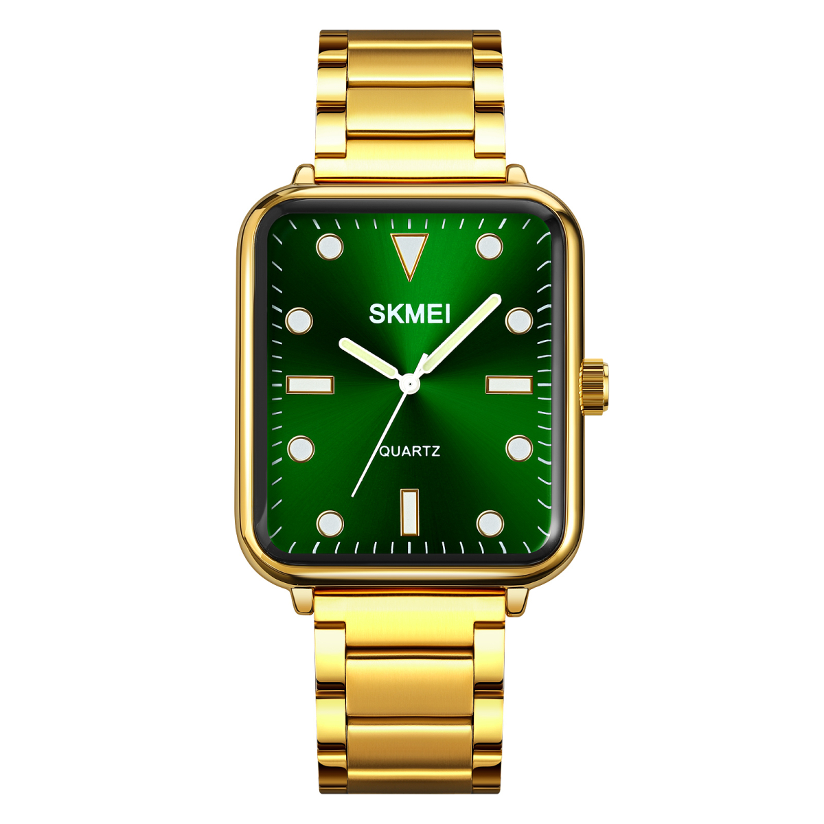 Жіночий годинник Skmei 1955GDGN-SP Gold-Green Sun Pattern