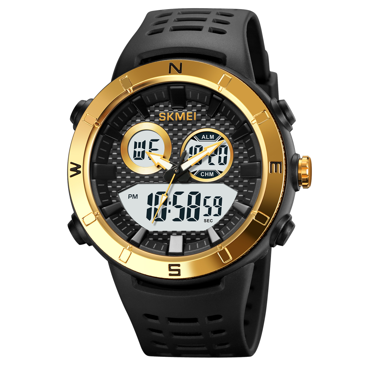 Чоловічий годинник Skmei 2014GDWT Gold-White