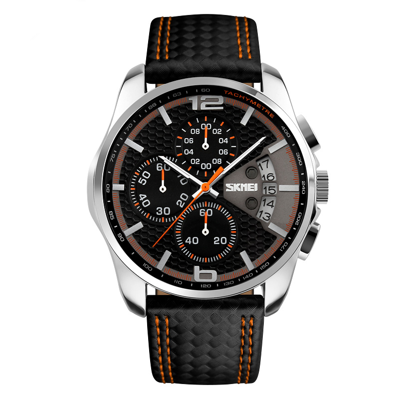 Skmei 9106OG Silver-Black-Orange