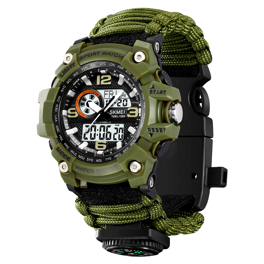 Чоловічий годинник Skmei 1283NAG Army Green