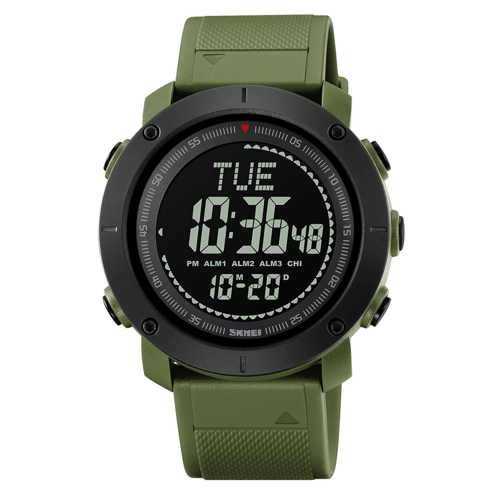 Чоловічий годинник Skmei 2095AG Army Green + Compass