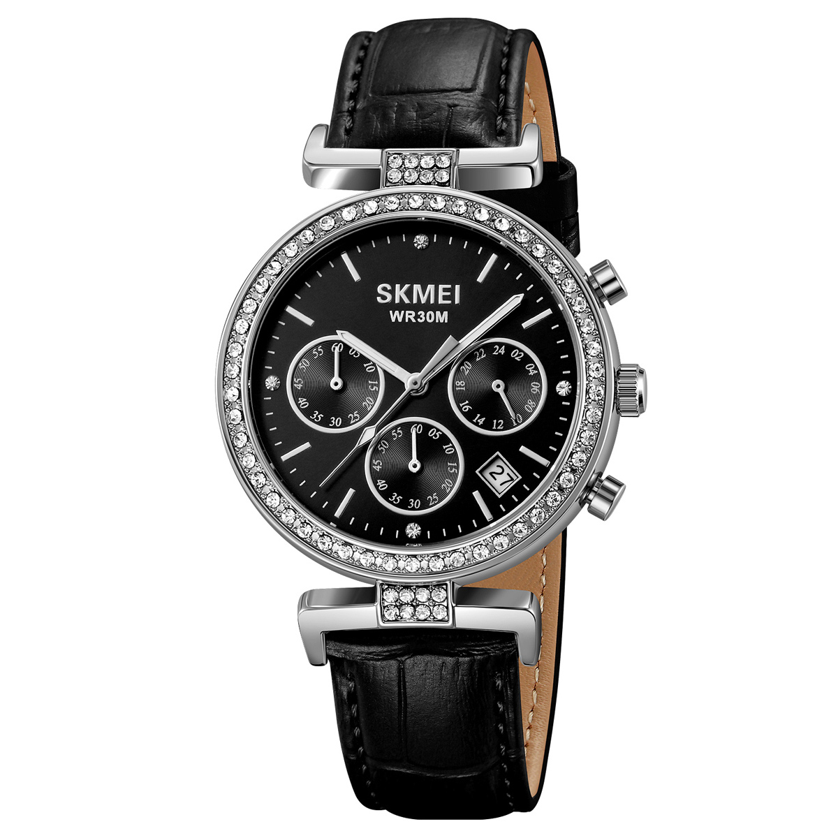 Жіночий годинник Skmei 2089SIBK Silver-Black