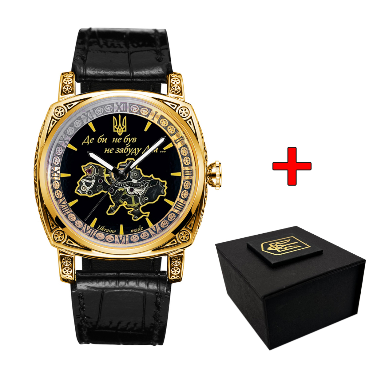 Чоловічий годинник Awarder 021 Де би не був Gold-Black