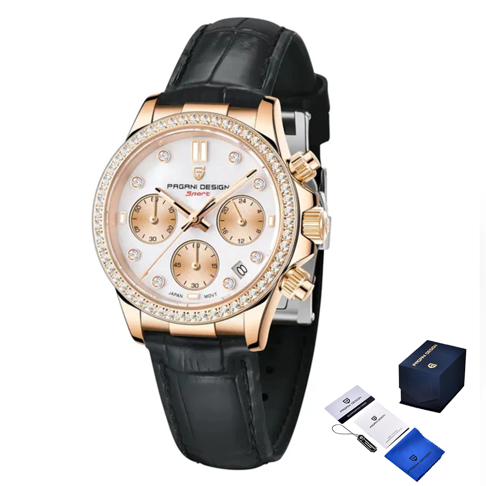 Жіночий годинник Pagani Design PD-1730 Gold-Black