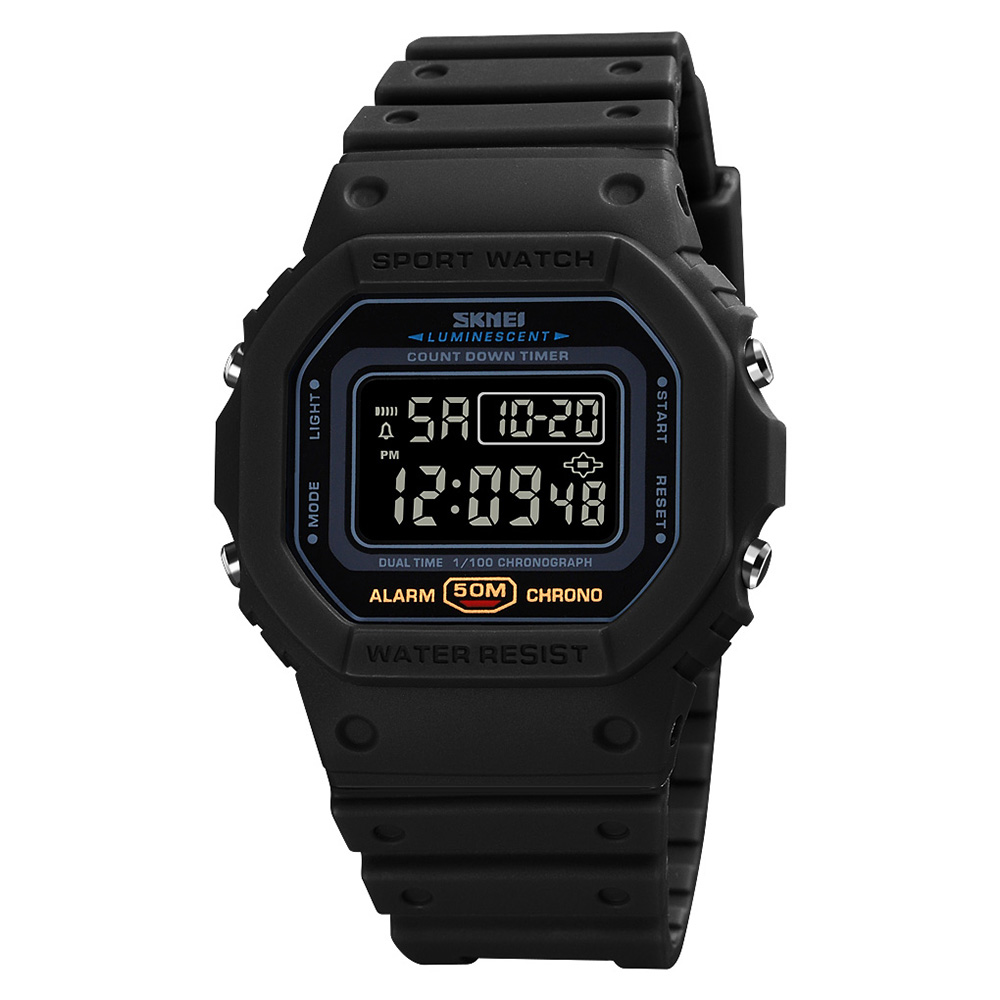 Чоловічий годинник Skmei 1628 All Black