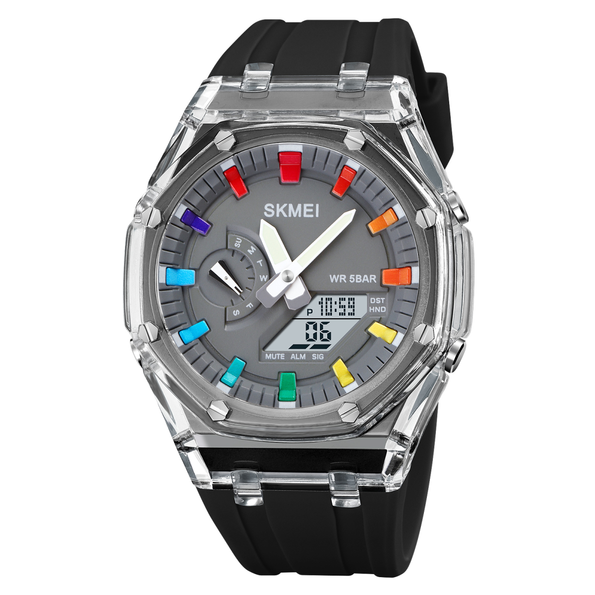 Наручний годинник Skmei 2100BKGY Black-Grey
