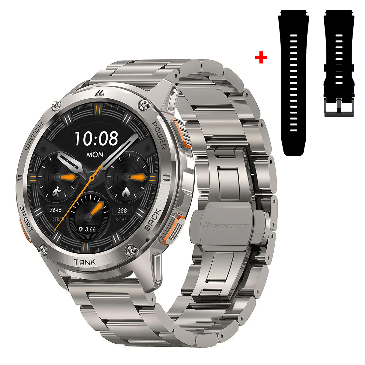 Спортивний Розумний Годинник Kospet TANK T3 Silver Special Edition + Спортивні Режими, Водозахист, Дзвінки