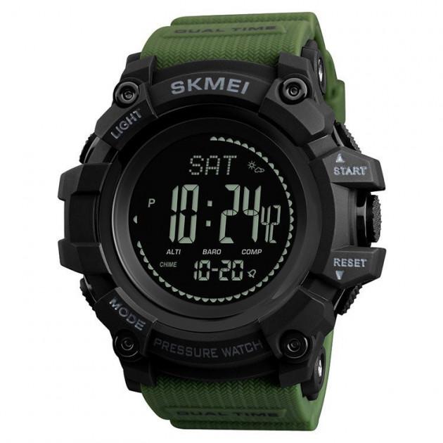 Чоловічий годинник Skmei 1358AG Army Green Smart Watch Compass