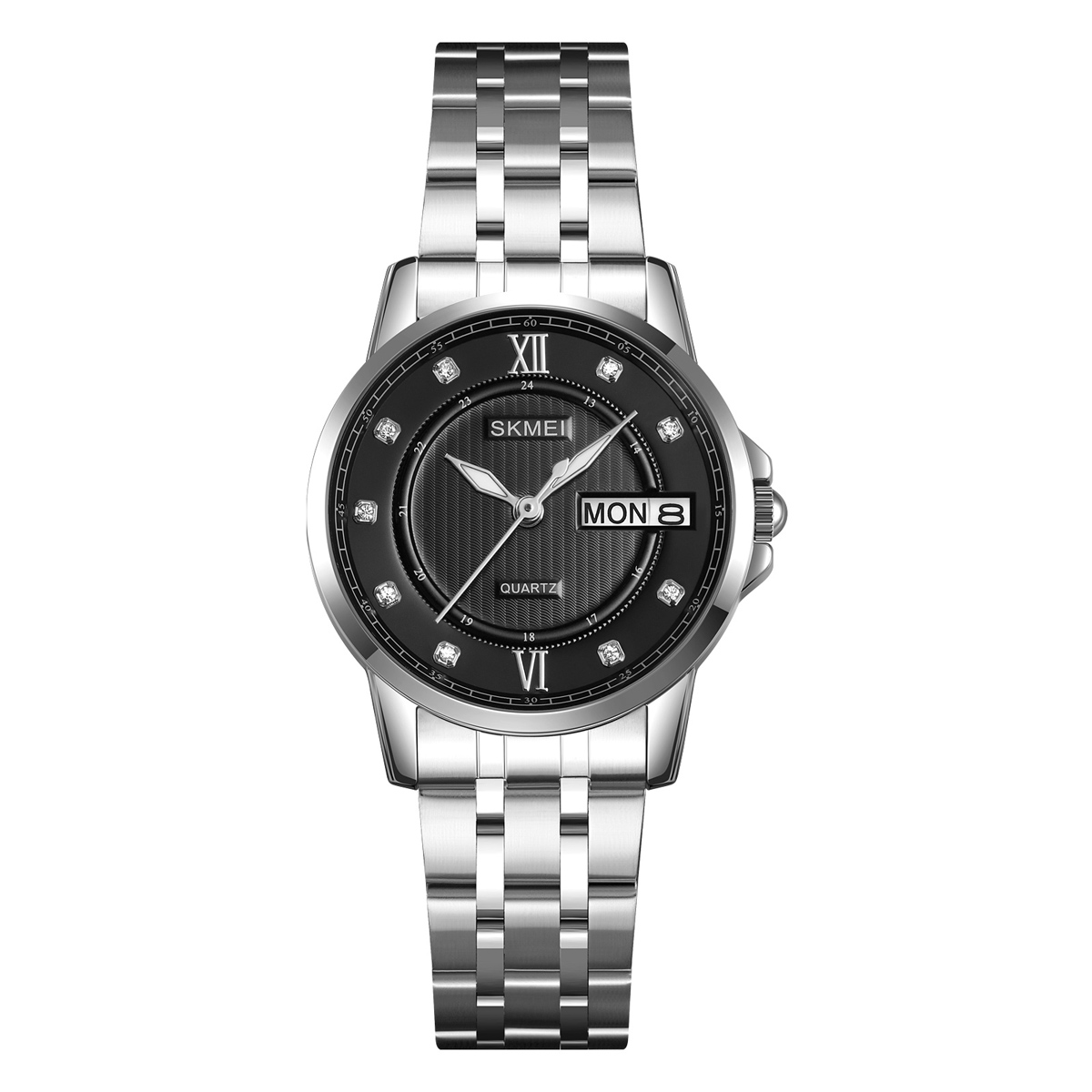 Жіночий годинник Skmei 2085SIBK Silver-Black