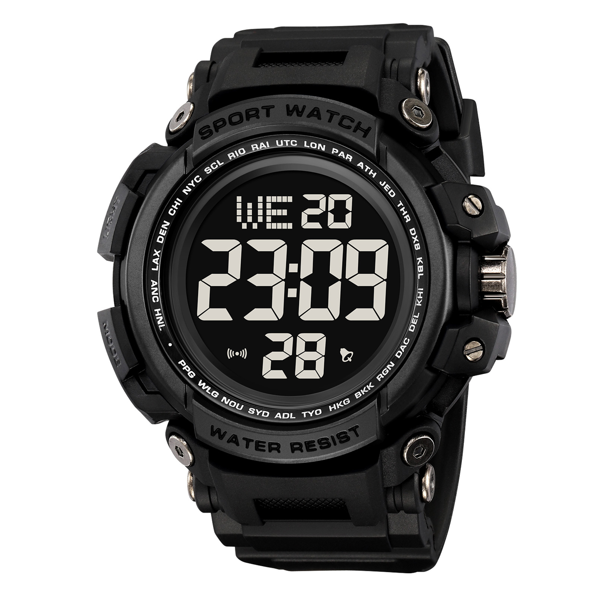 Спортивний чоловічий годинник Skmei 2422BK Black