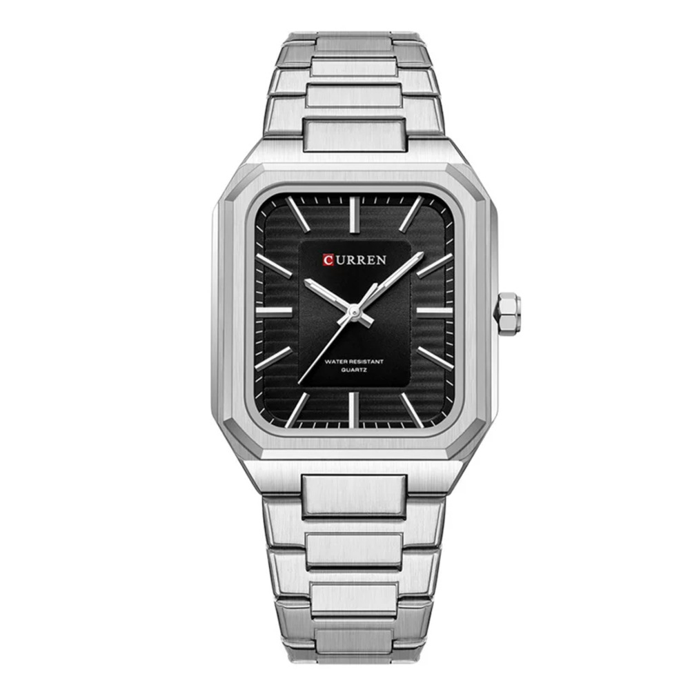 Чоловічий годинник Curren 8457 Silver-Black