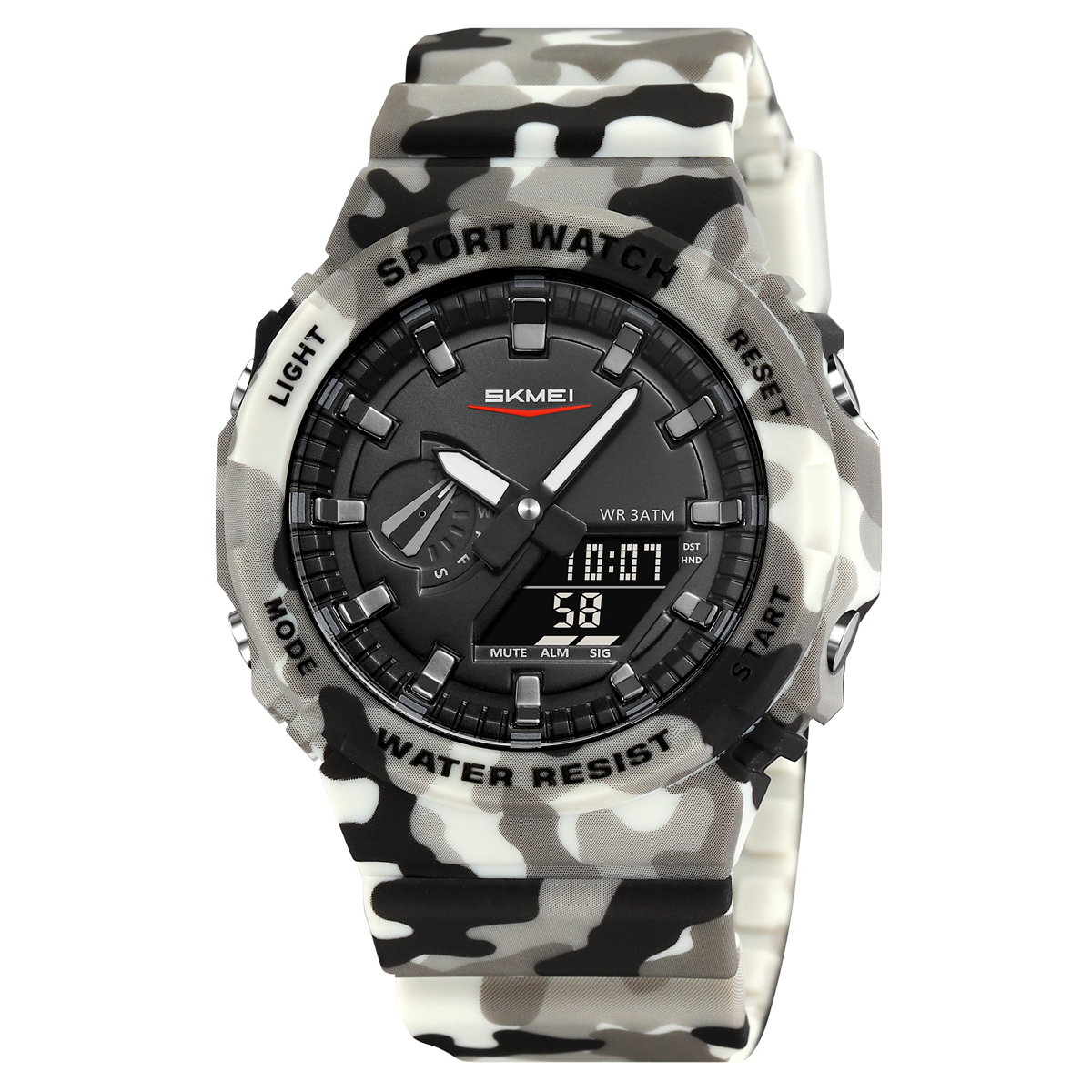 Спортивний чоловічий годинник Skmei 2351CMGY Camo Grey