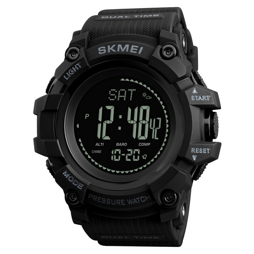 Чоловічий годинник Skmei 1358 Black Smart Watch Compass