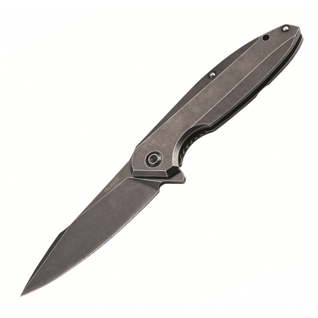 Ніж складаний туристичний Ruike P128-SB, (9.3 см) 14C28N / 3cr14n чорний