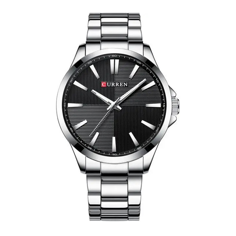 Чоловічий годинник Curren 8407 Silver-Black