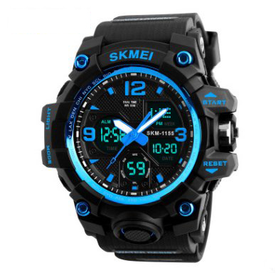 Чоловічий годинник Skmei 1155 Black Blue