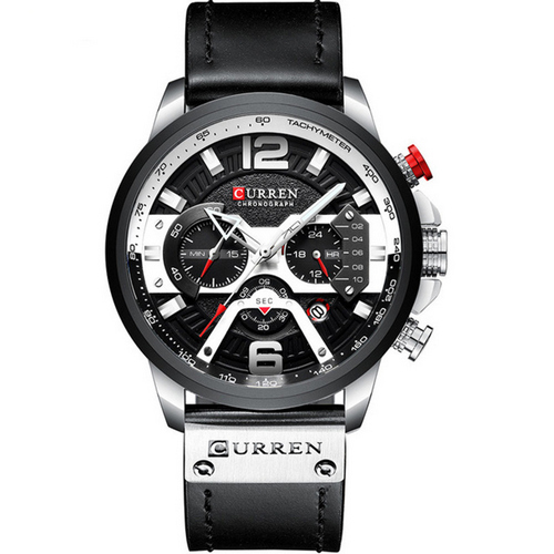Чоловічий годинник Curren 8329 Black-Silver