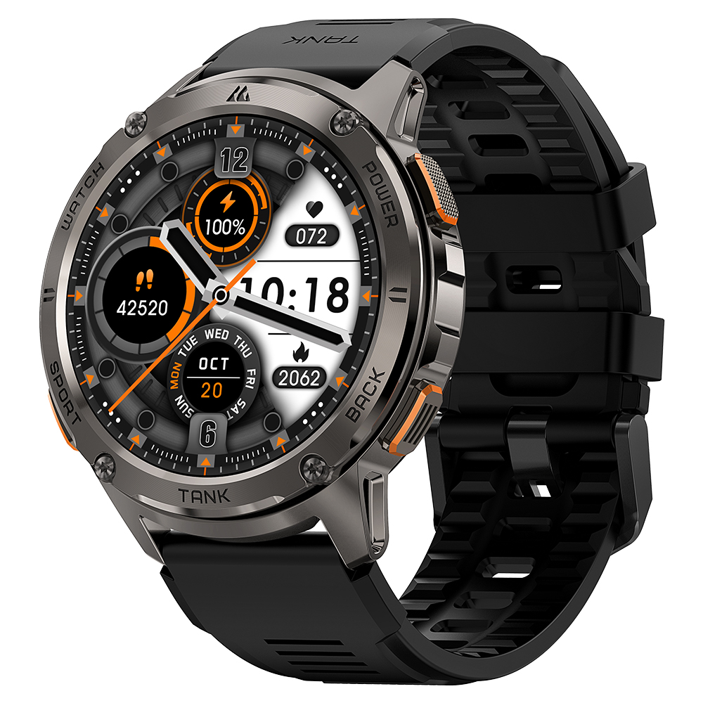 Спортивний Розумний Годинник Kospet TANK T3 Black + Спортивні Режими, Водозахист, Дзвінки