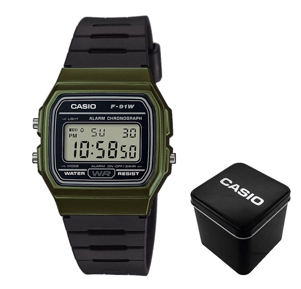 Чоловічий годинник Casio F-91WM-3A