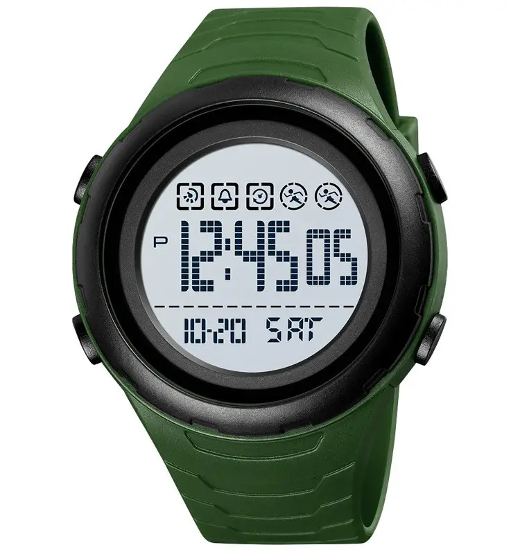 Чоловічий годинник Skmei 1674AGWT Army Green-white