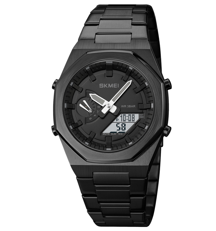 Чоловічий годинник Skmei 1816BKBKWT Black-Black-White