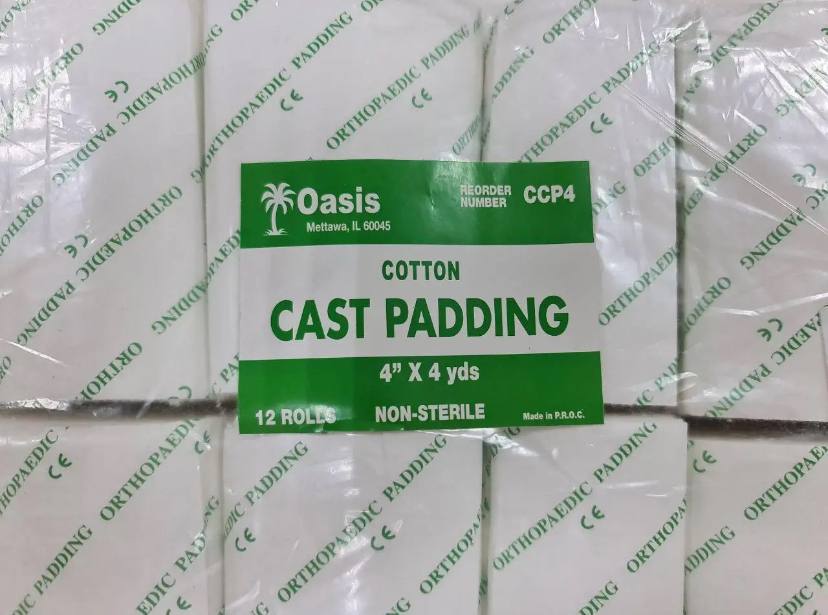 Ортопедичний бандаж (гіпсова пов'язка), Orthopedic Cotton Cast Padding 10"x 10 см( комплект 12 шт. - Зображення 4