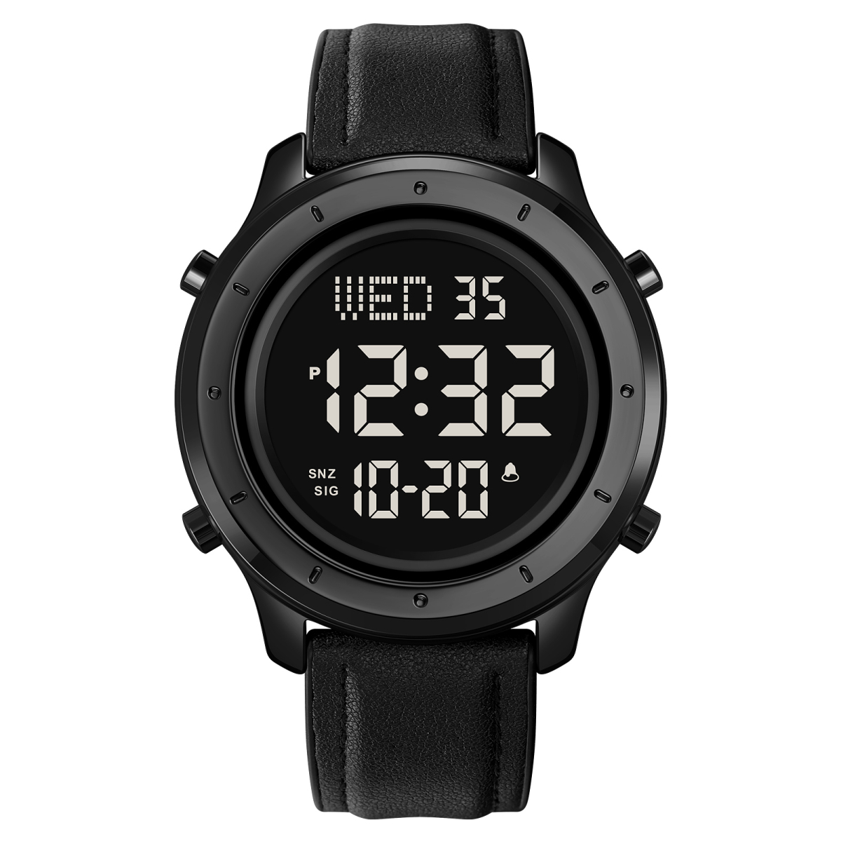 Чоловічий годинник Skmei 1864LBKBK Black-Black Leather