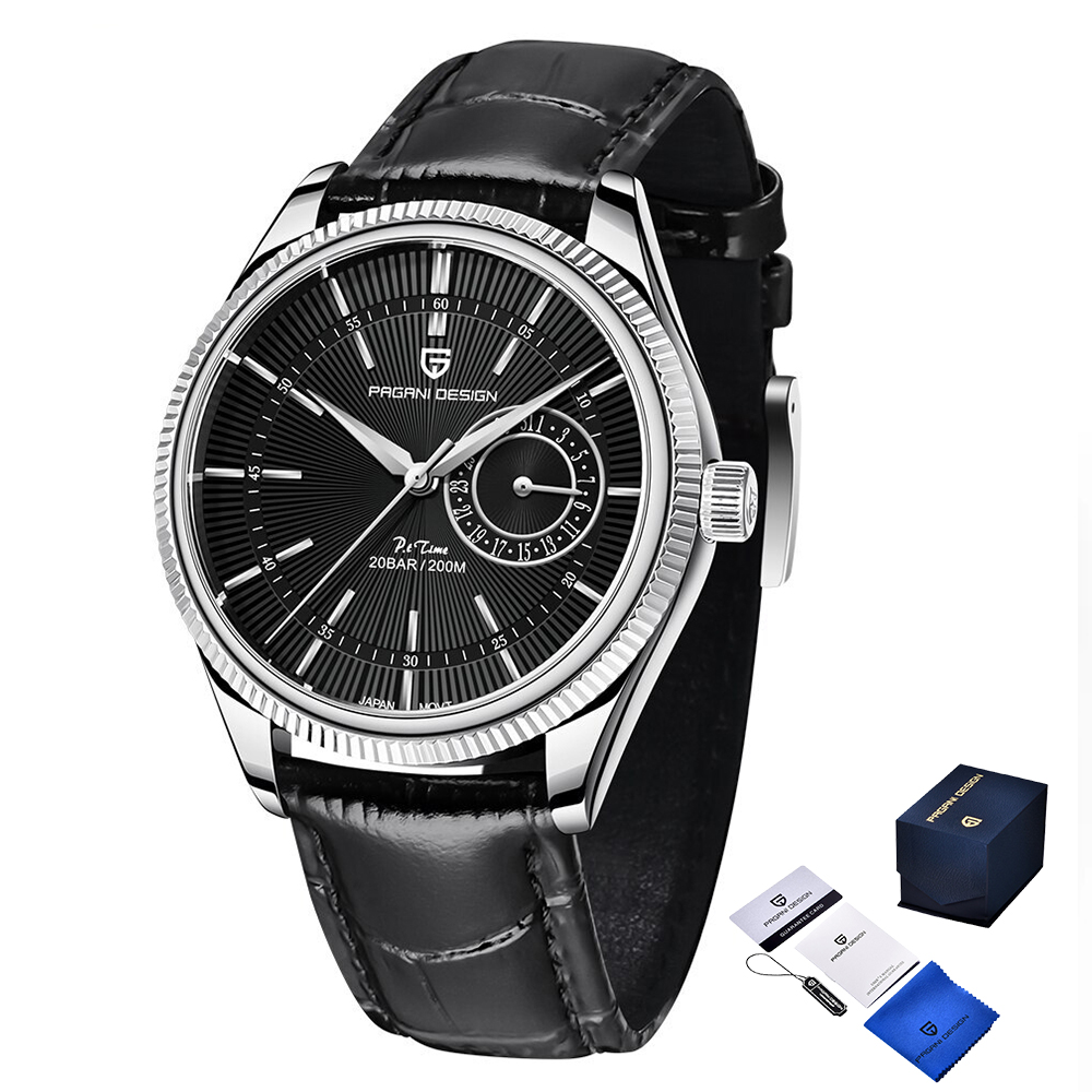 Чоловічий годинник Pagani Design PD-1689 Silver-Black