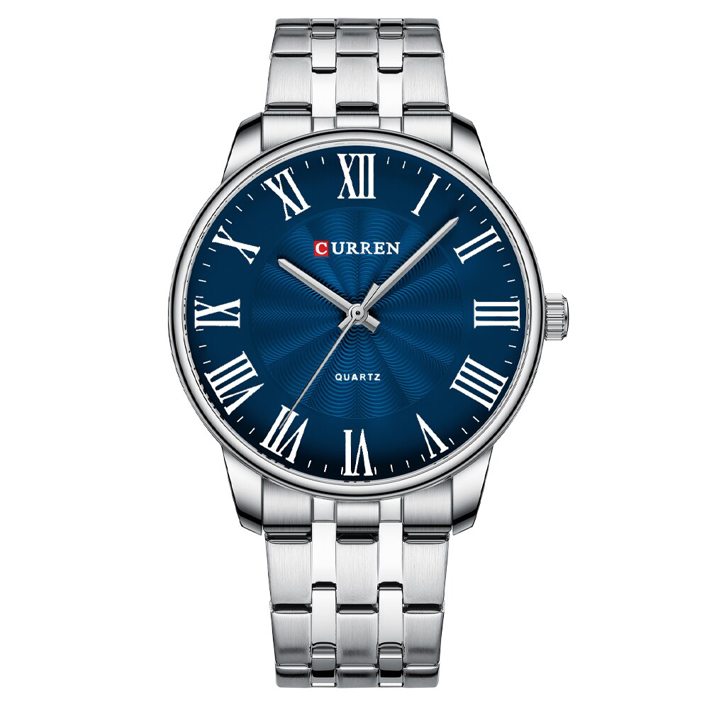 Чоловічий годинник Curren 8422 Silver-Blue