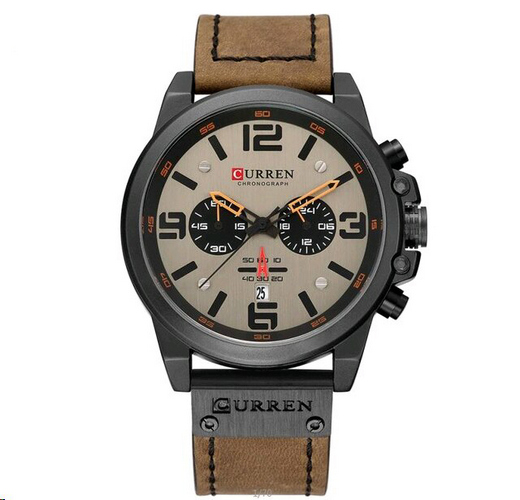Чоловічий годинник Curren 8314 Khaki-Black