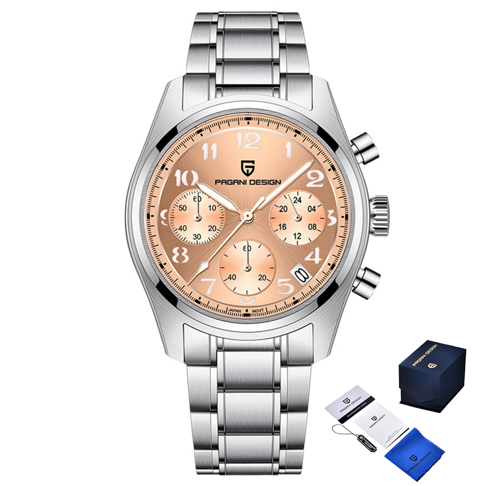 Наручний годинник Pagani Design PD-1773 Silver-Pink