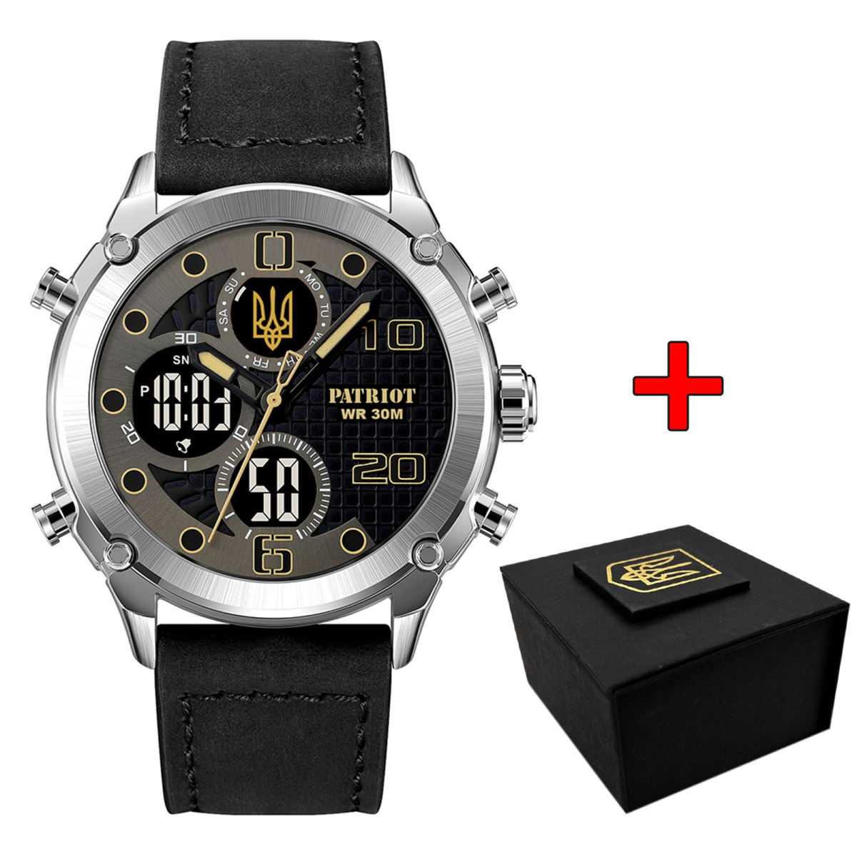 Patriot 017SIBK Тризуб золото Silver-Black