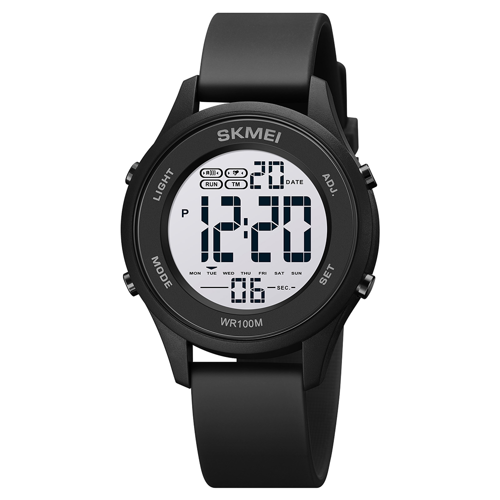 Skmei 1758BKBKWT Black Black White