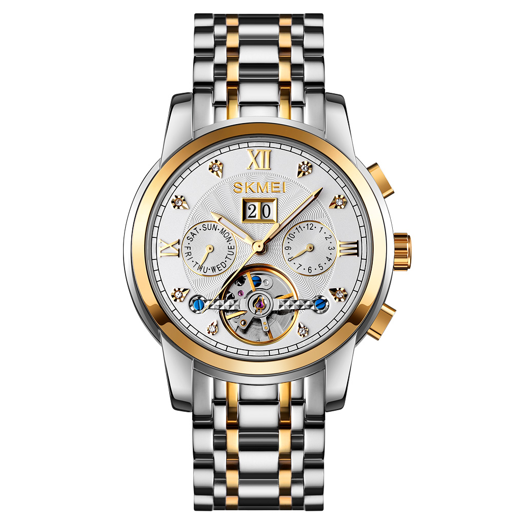 Жіночий годинник Skmei M029TGDSI Gold-Silver-Silver