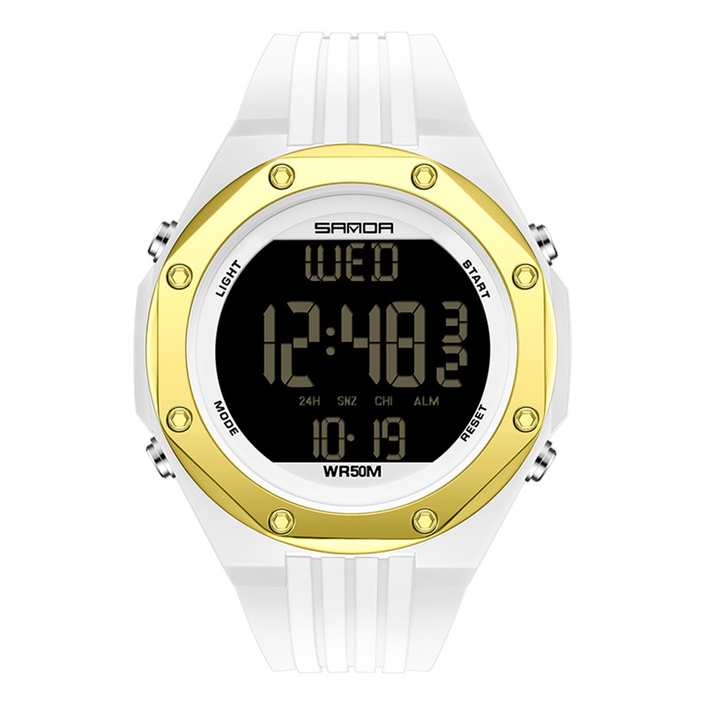 Чоловічий годинник Sanda 6093 White-Gold