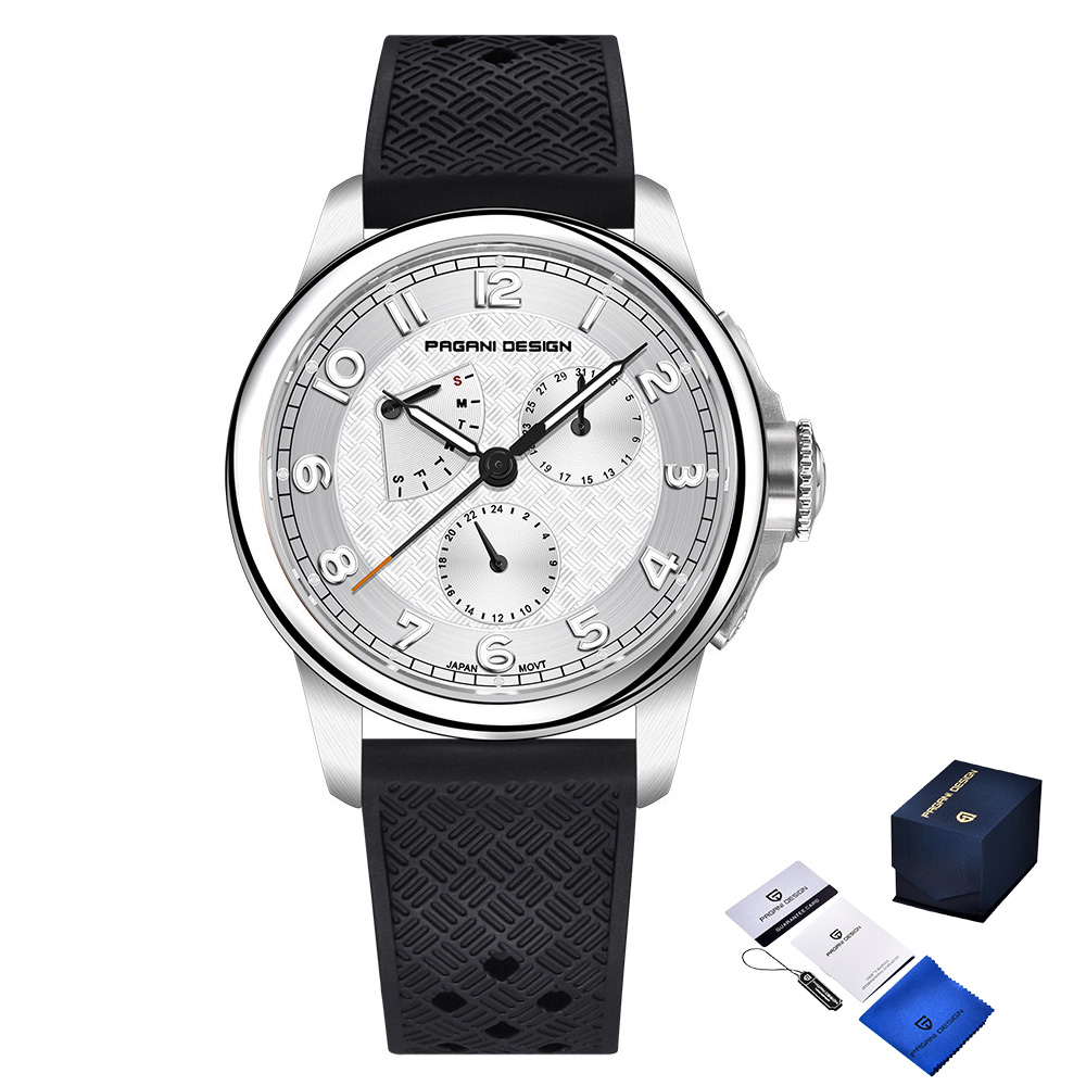 Чоловічий годинник Pagani Design PD-1780 Black-White